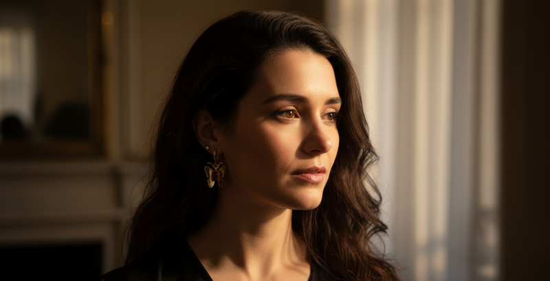 Le Battement de Psyché — Boucles d'oreilles — Édition Unique 1-sur-1