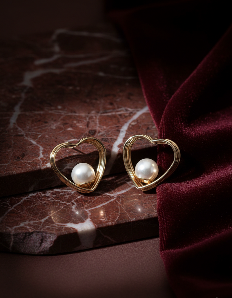 Le Berceau du Cœur — Boucles d'oreilles — Édition Unique 1-sur-1