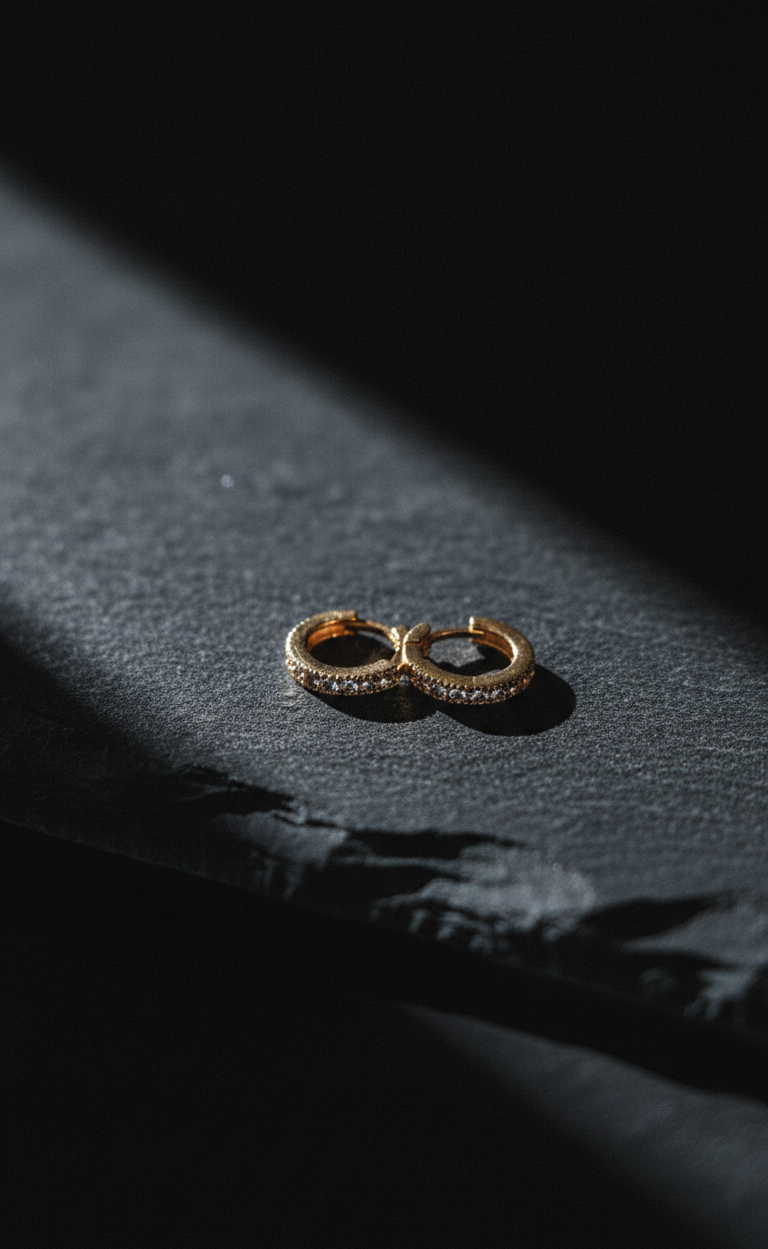 L’Anneau de Lumière — Boucles d'oreilles Créoles  — Édition Unique 1-sur-1