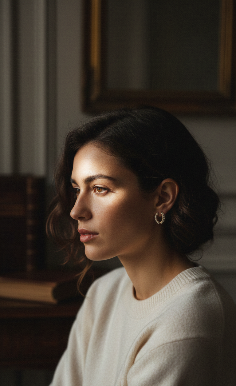 L’Anneau de Lumière — Boucles d'oreilles Créoles  — Édition Unique 1-sur-1