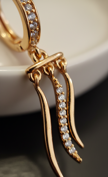 L'Aurore de Cassiopée — Boucles d'Oreilles — Édition Unique 1-sur-1