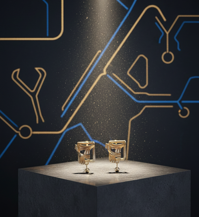 Le Prisme des Confluences — Boucles d’oreilles — Édition Unique 1-sur-1