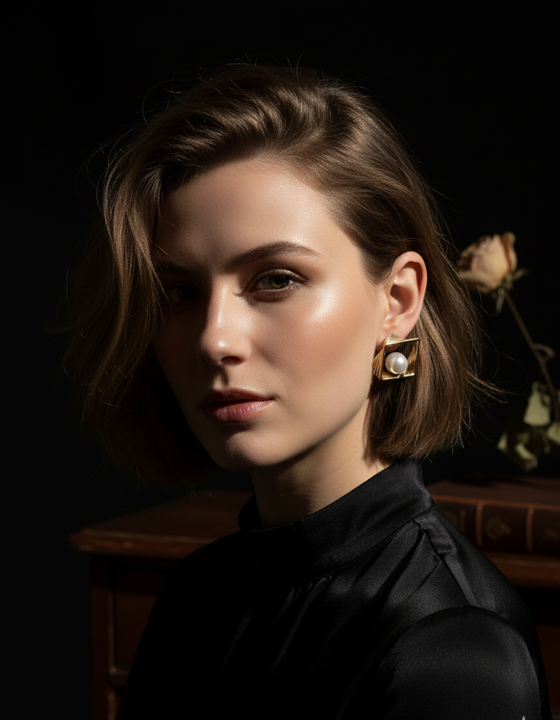 La Structure du Sentiment — Boucles d’oreilles — Édition Unique 1-sur-1