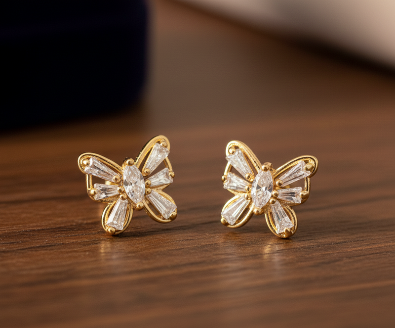 Le Monarque de Cristal — Boucles d’oreilles — Édition Unique 1-sur-1