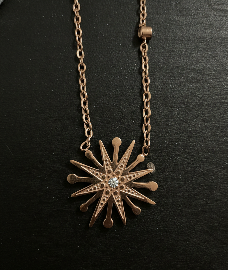 Le Zénith de l'Aube — Collier Pendentif Astral — Édition Unique 1-sur-1