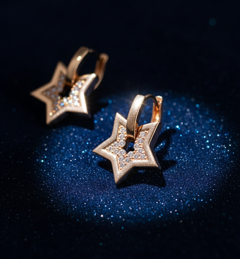 Le Noyau des Astres — Boucles d’oreilles — Édition Unique 1-sur-1