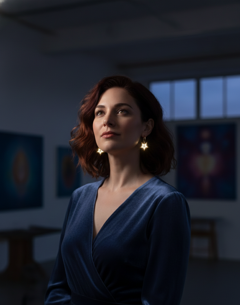 Le Noyau des Astres — Boucles d’oreilles — Édition Unique 1-sur-1