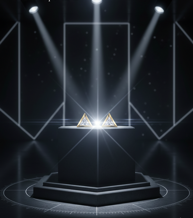 Le Delta des Lumières — Boucles d’oreilles — Édition Unique 1-sur-1